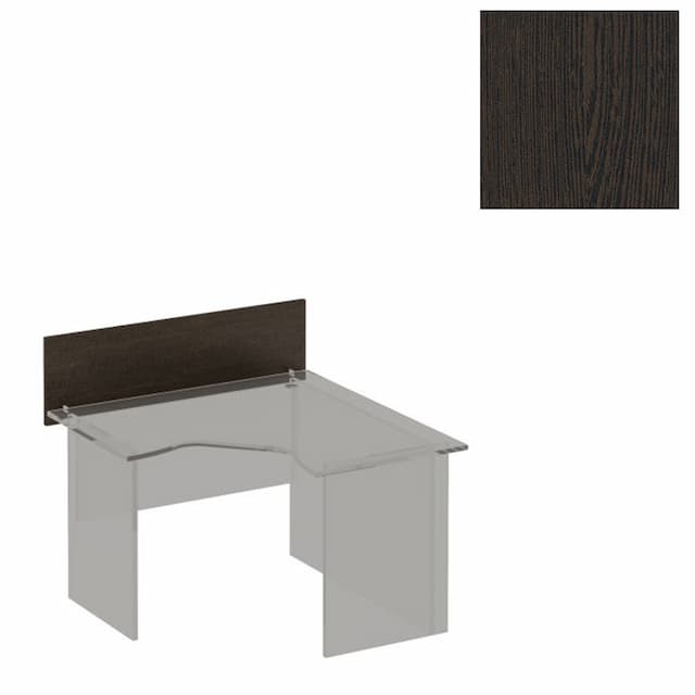 Экран настольный без кронштейнов Юнитекс Формула (118x38x1.6) ФР 412 ВТ венге темный