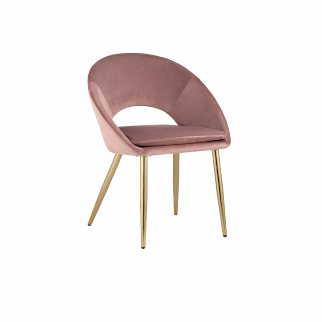 Стул-кресло Клен Капрезе сгр215 (пыльно-розовый, велюр)