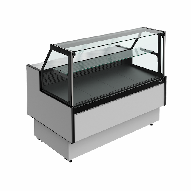 Витрина холодильная Carboma PRAIA 2 GC85 VV 0,94-1 с боковинами 9006-9005