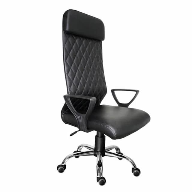 Кресло для руководителя Мирэй МГ-23 Гольф хром ТГ, экокожа OREGON