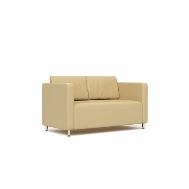 Диван 2-х местный Юнитекс РОБИН Rb.001.01 экокожа премиум / бежевая