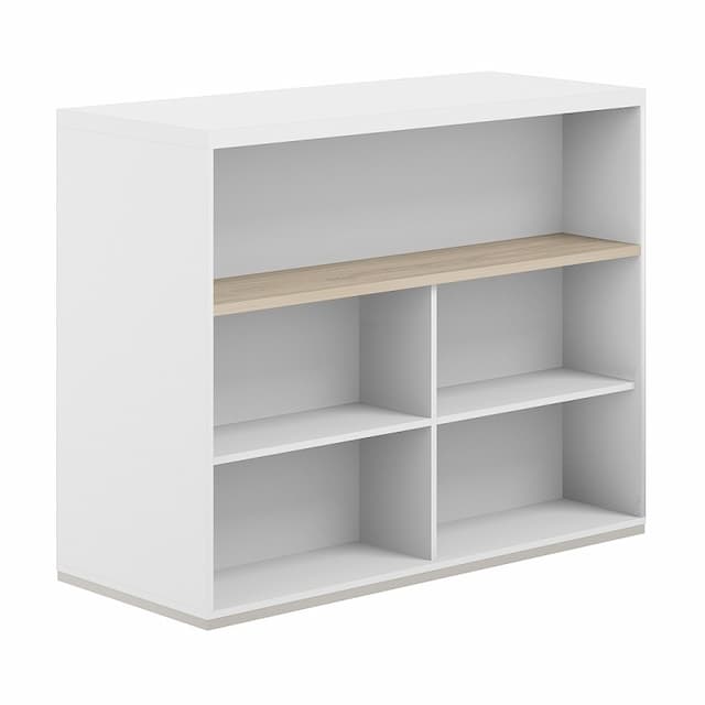 Стеллаж-комбо 1238 двухсторонний Norden Allegro AG.254.201.674.WH с топом и экраном ЛДСП