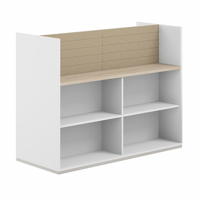 Стеллаж-комбо 1638 двухсторонний Norden Allegro AG.256.200.656.BG с экраном тканевым низким