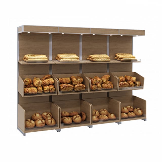 Нейтральная пристенная витрина Полюс CARBOMA S5-22 03